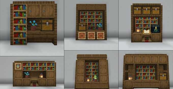 How to Make Bookshelf in Minecraft